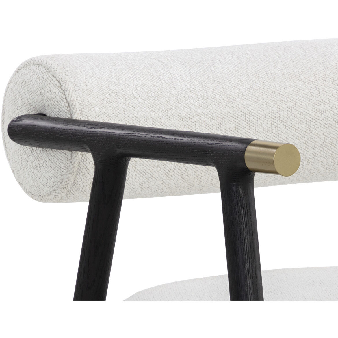Sova Black / Copenhagen White Dining Armchair